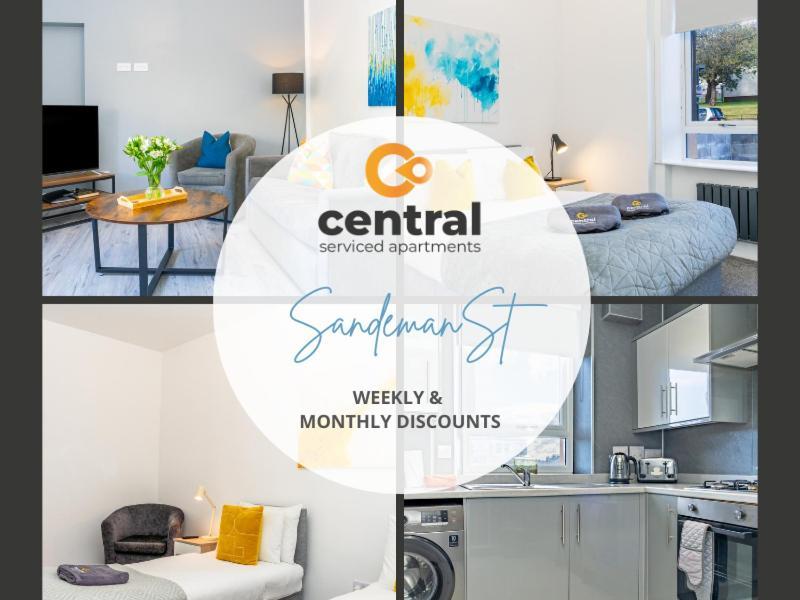Central Serviced Apartments - 2 Bedroom - Free Street Parking - Fast Wifi - Smart Tvs In All Rooms - Ground Level - Family Neighbourhood - 3 X Double Beds - Heating 24-7 - Trade Stays - Weekly & Monthly Offers Dundee Exteriör bild